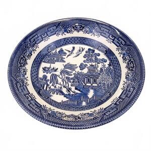 4 Churchill Blue Willow Soup Bowl Made in England 7 3/4"